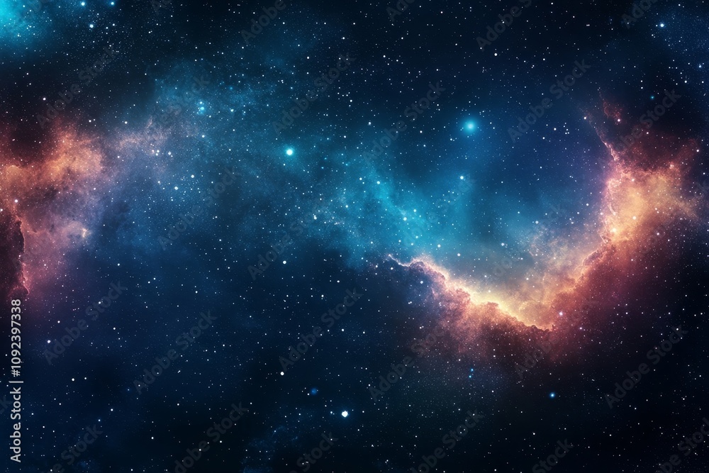 Fototapeta premium Abstract surreal astronomy space background.