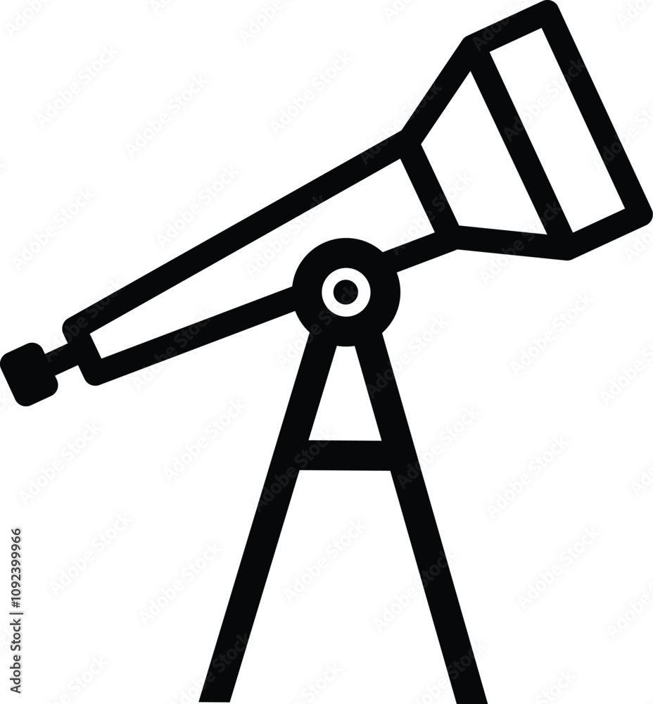 Telescope Sketch Icon, Astronomy Optical Device, Space Research Icon, Hand-drawn Telescope Illustration Telescope Sketch Icon, Astronomy Optical Device, Space Research Icon, Hand-drawn Telescope Illustration