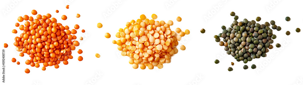 Set for different legumes on white background Set for different legumes on white background