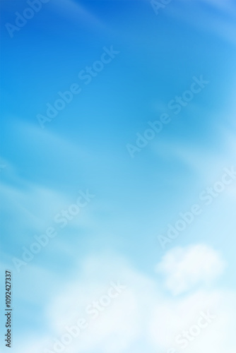 Sky Blue,Cloud Background,Horizon Summer Clear Sky over beach,Vector landscape nature sunrise in Winter,Spring panorama banner white clouds over blue ocean,Sunset landscape