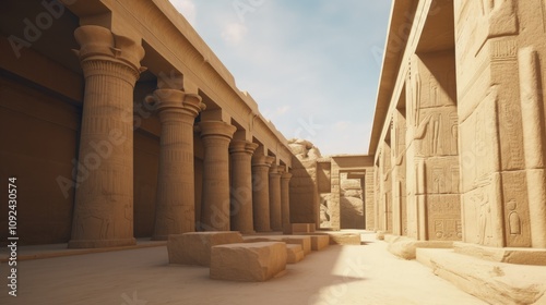 Pharaohs palace in ancient Egypt