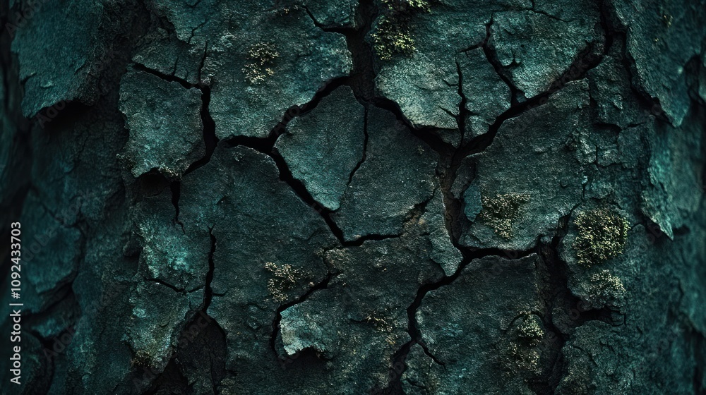 Obraz premium Close-up of cracked tree bark texture.
