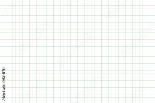Graph paper. Printable squared grid paper with color horizontal lines. Geometric background for school, textures, notebook, diary. Realistic lined paper blank size reversal A5.