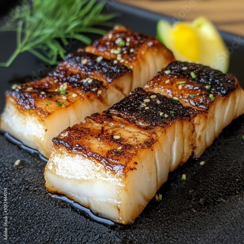 Black cod grilled Japanese way