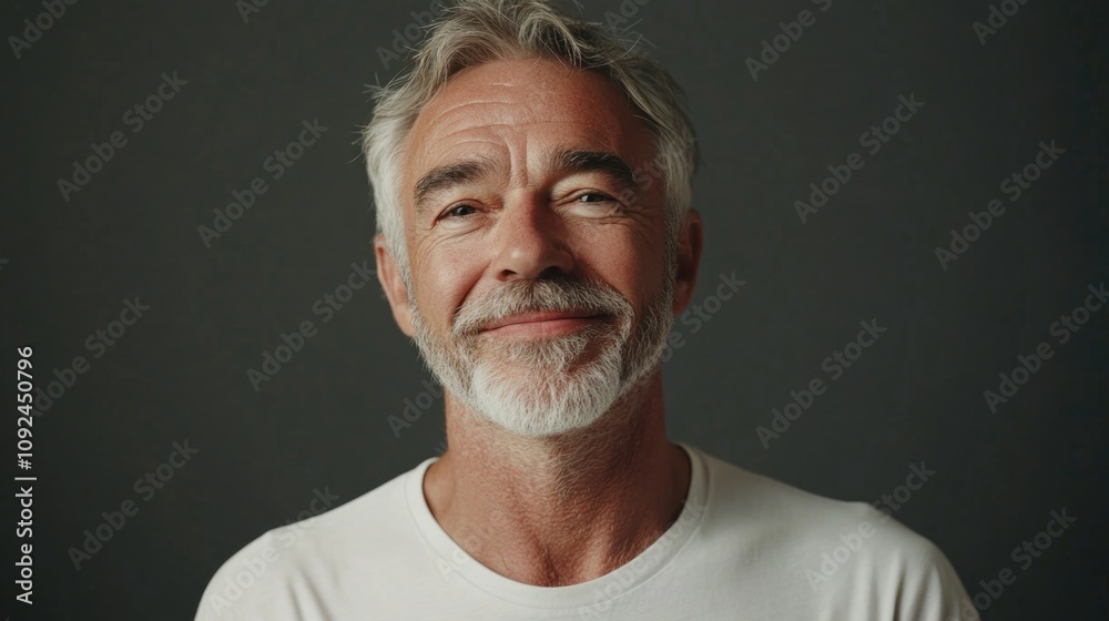 Obraz premium Aged Man with Beard