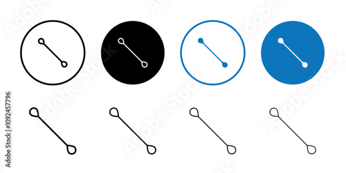 Cotton buds icon Art design illustration