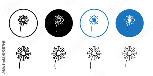 dandelion icon Art design illustration