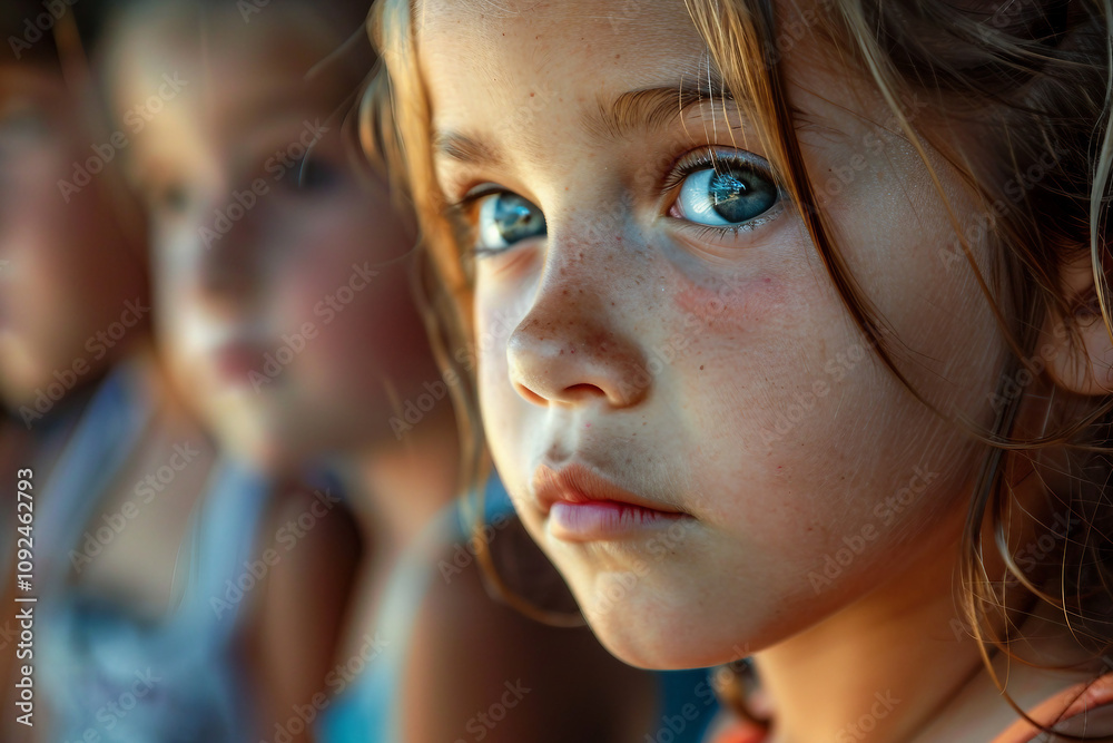 Young Child boy girl Eating Lunch in a School Canteen Setting with Juice and Food on Table, Generative AI Young Child boy girl Eating Lunch in a School Canteen Setting with Juice and Food on Table, Generative AI