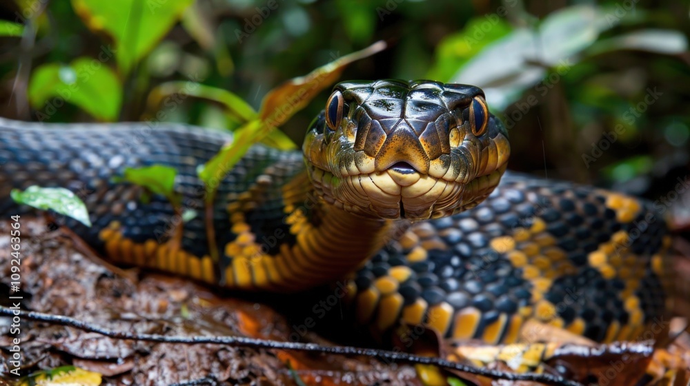 Close-up of a Snake in the Rainforest Close-up of a Snake in the Rainforest