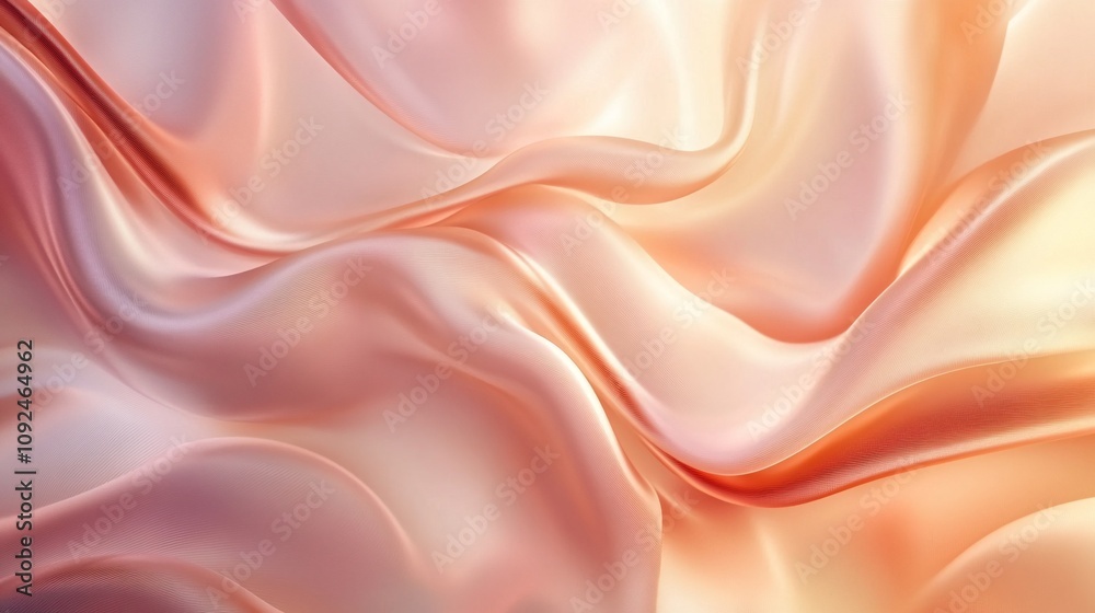 Fototapeta premium Organic Flowing Forms: Minimalist Luxury 3D Backdrop for Modern Campaigns