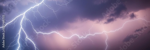 Electric charge builds up before a lightning strike, , electrical charge, stormy atmosphere photo