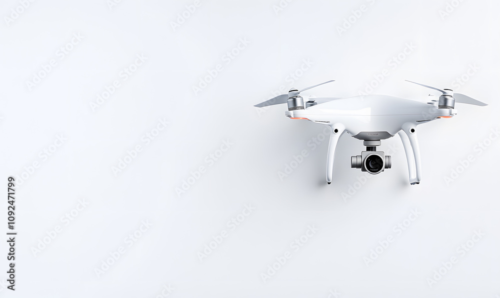 Drone isolated on white background Drone isolated on white background