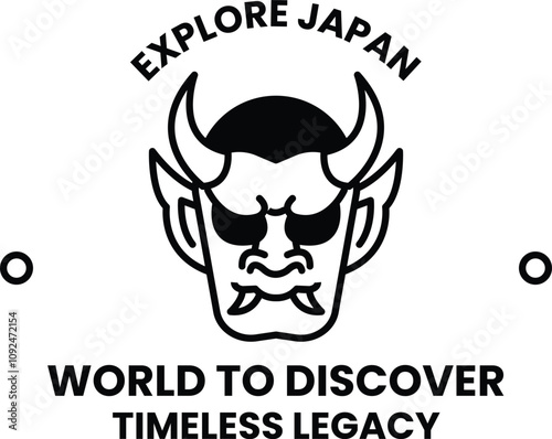 The logo features a demon with horns and a face