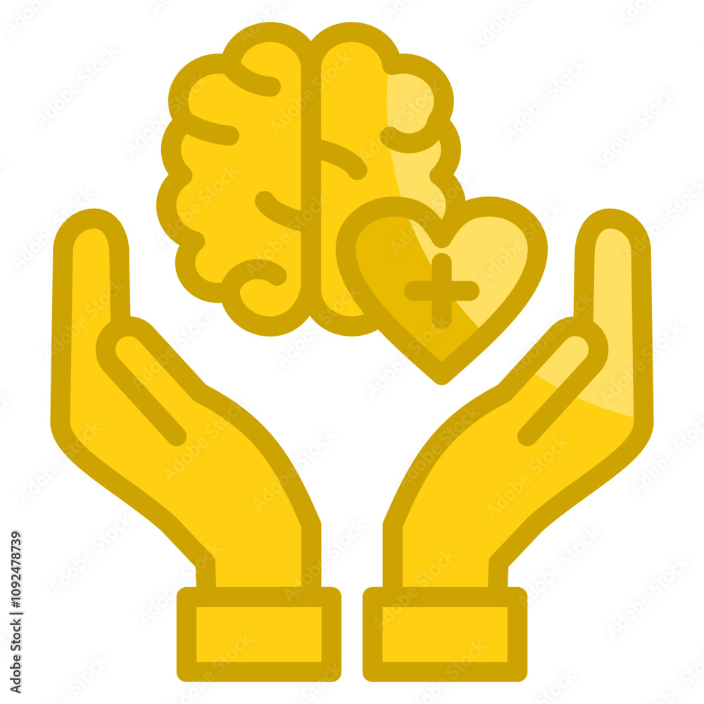 Fototapeta premium Mental Health Icon Element For Design