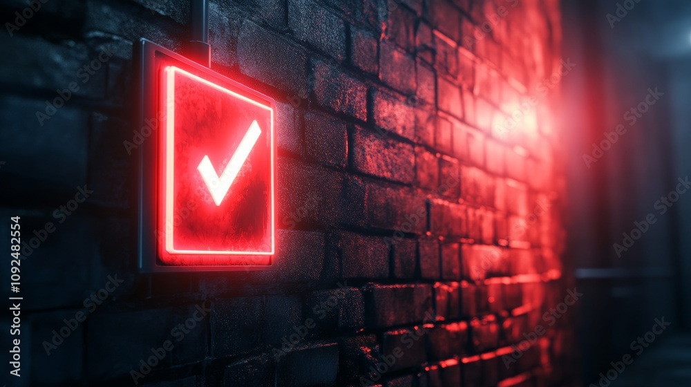Obraz premium security warning notification background concept with copy space