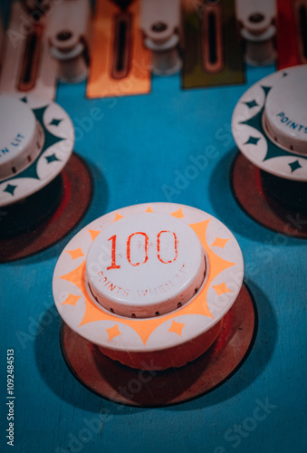 Vintage Pinball Table At A Living History Museum