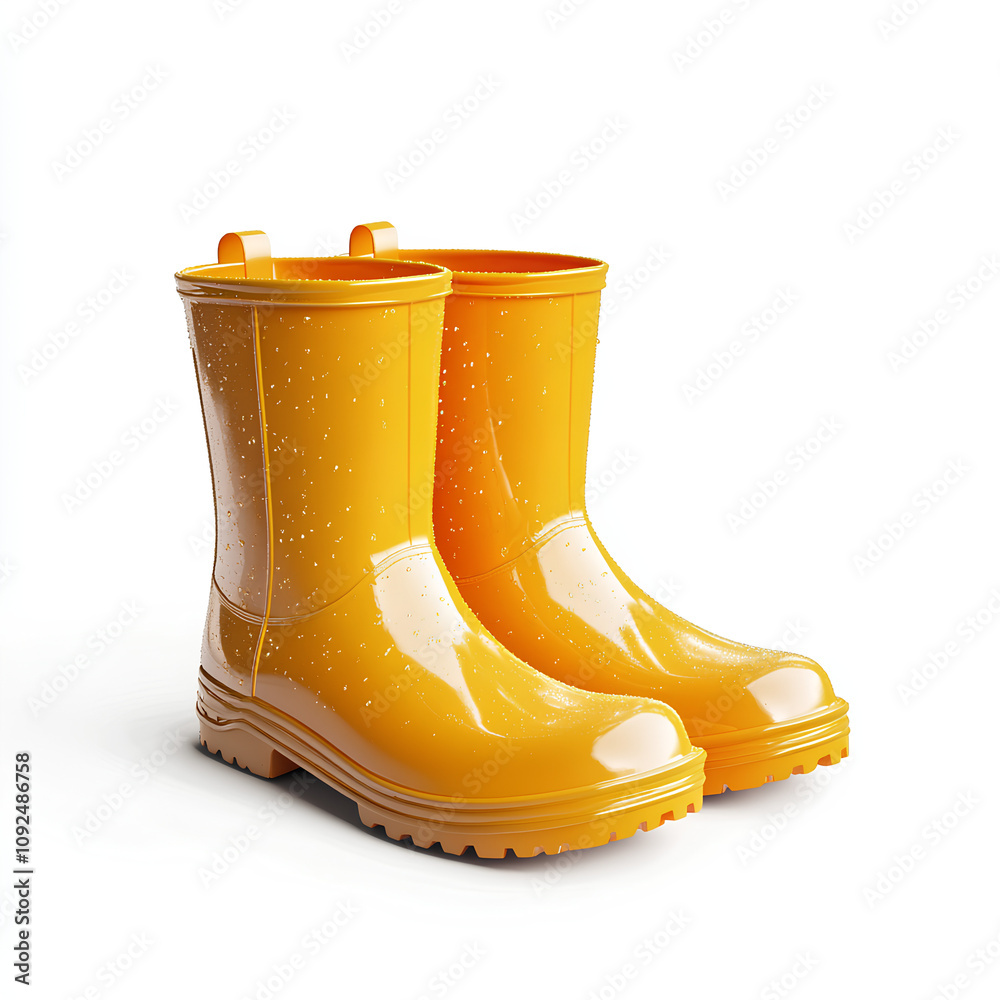 rubber boots isolated on white background rubber boots isolated on white background