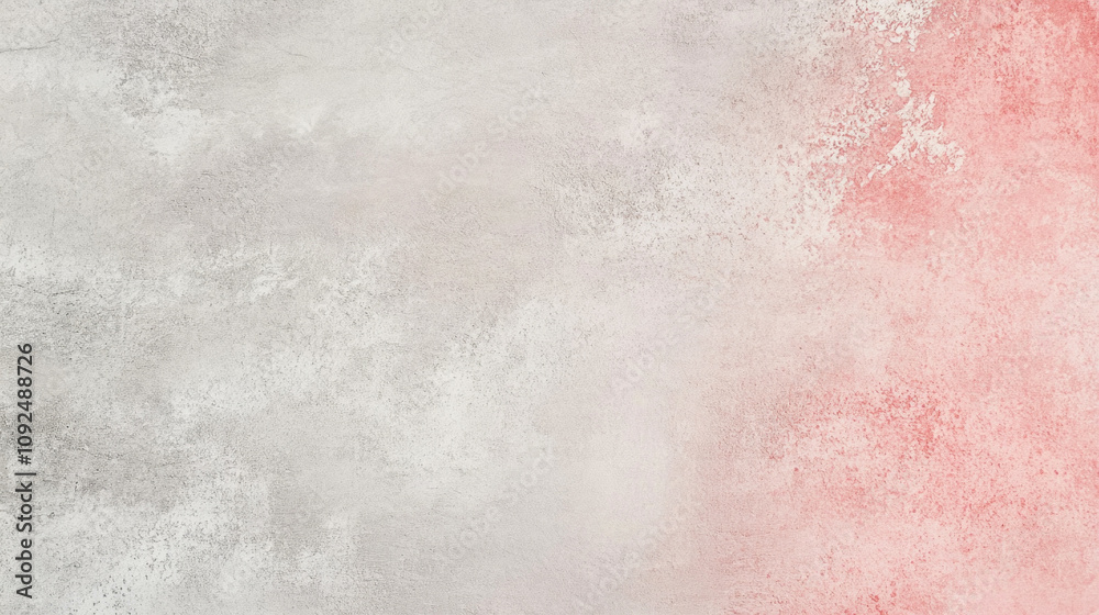 Fototapeta premium Elegant dual-tone light grey and light red concrete surface suitable for modern design projects