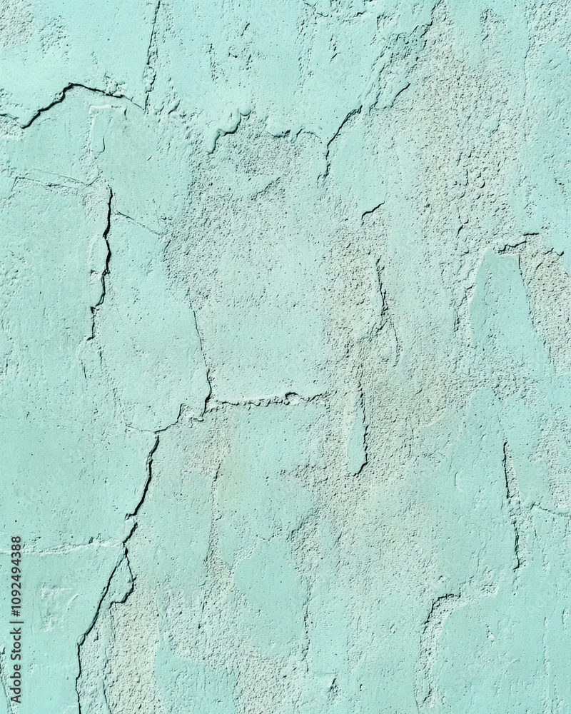 Obraz premium Minimal light turquoise matte concrete surface with soft shadows and natural imperfections
