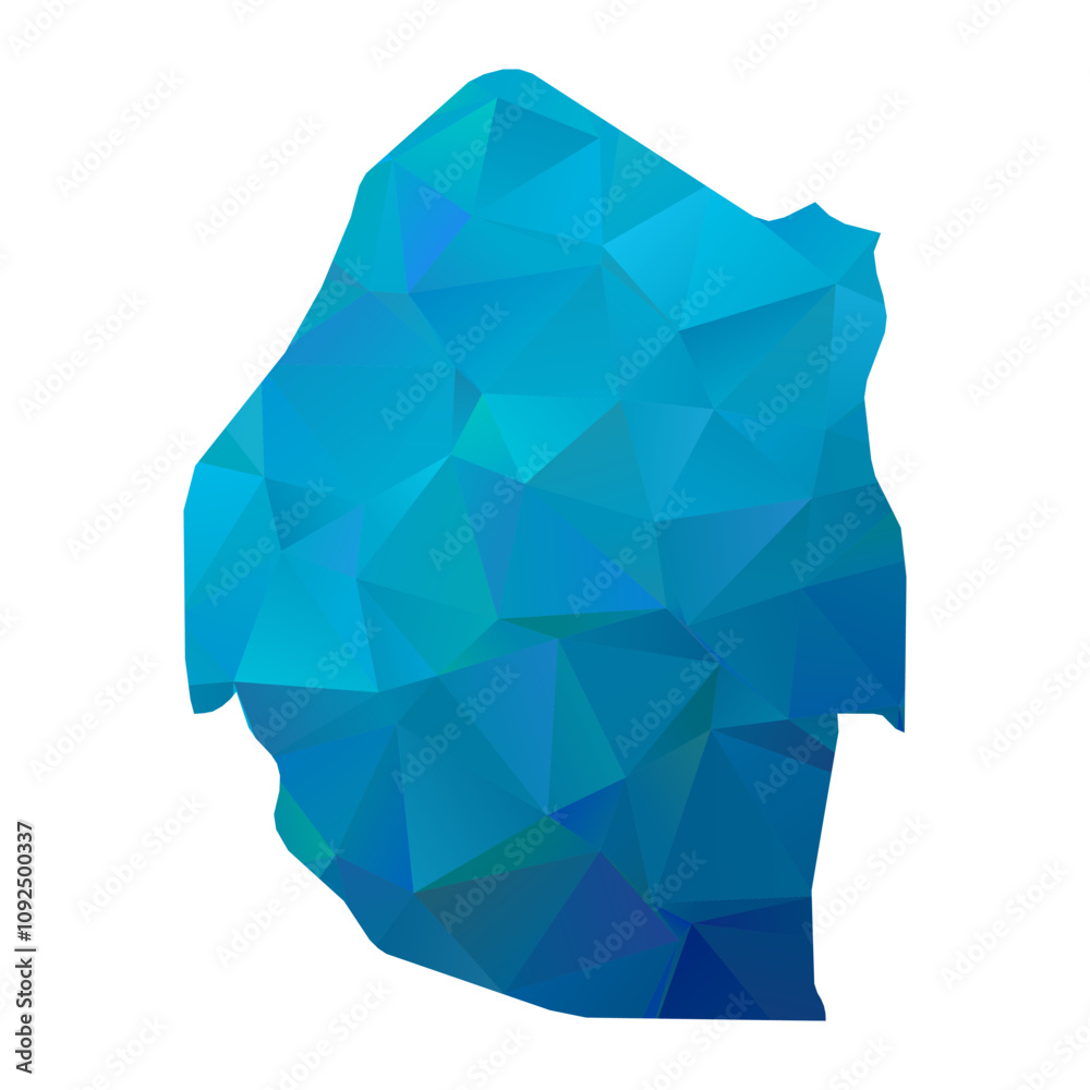 Map of Eswatini - Blue Geometric Rumpled Triangular , Polygonal Design For Your. Vector illustration eps 10. Map of Eswatini - Blue Geometric Rumpled Triangular , Polygonal Design For Your. Vector illustration eps 10.