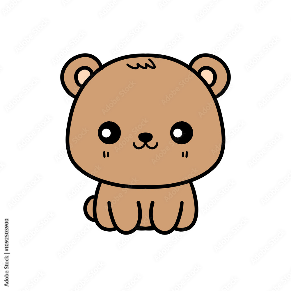 Obraz premium Little brown bear