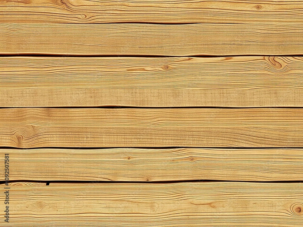 Obraz premium Wooden planks arranged in a random pattern on a wooden table background, cherry wood planks, rustic decor