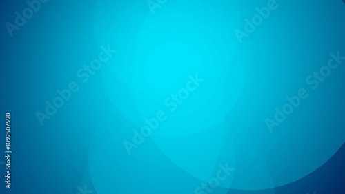 Overlaping blue gradient circle looping video for tech corporate background.
