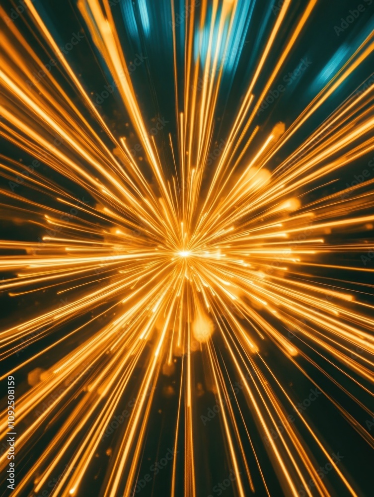 Obraz premium Bright and Blurred Bokeh Effect with Starburst