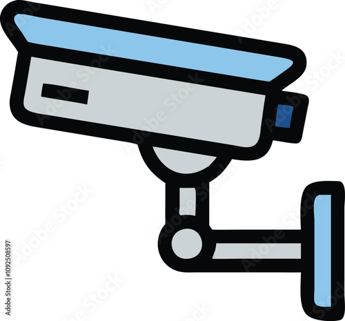 Security Camera Icon for Surveillance Systems