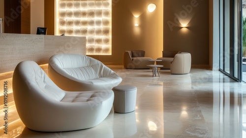 Modern Lobby Lounge Seating...