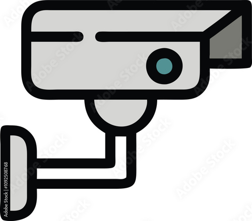 Security Camera Icon for Surveillance Systems