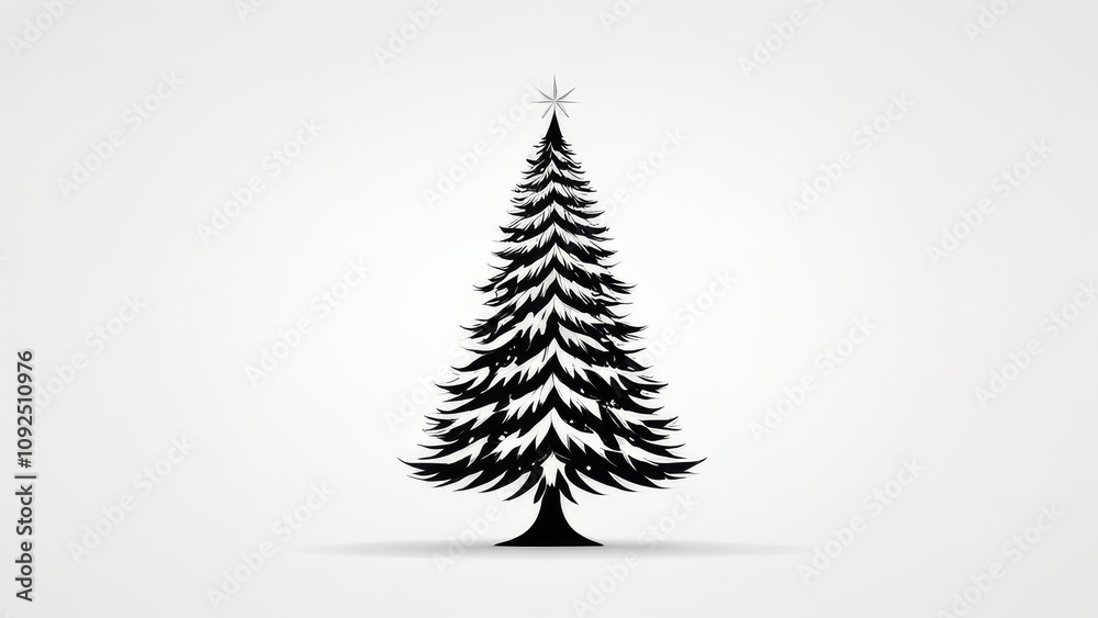 Fototapeta premium christmas tree illustration