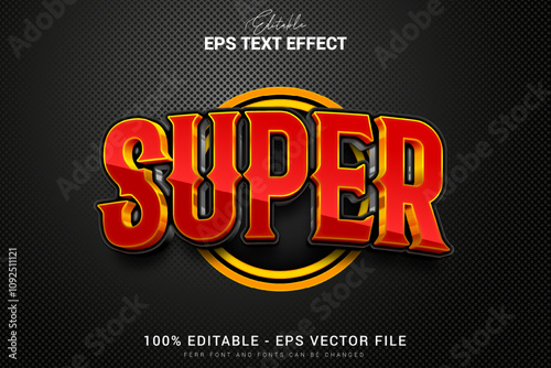 Super 3d text effect file editeble