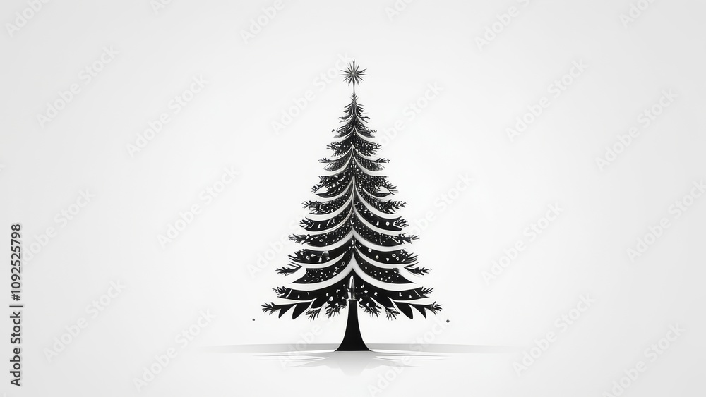Fototapeta premium abstract christmas tree