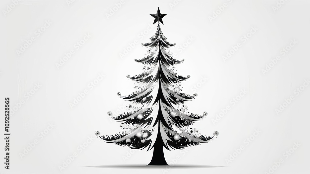 Obraz premium christmas tree vector