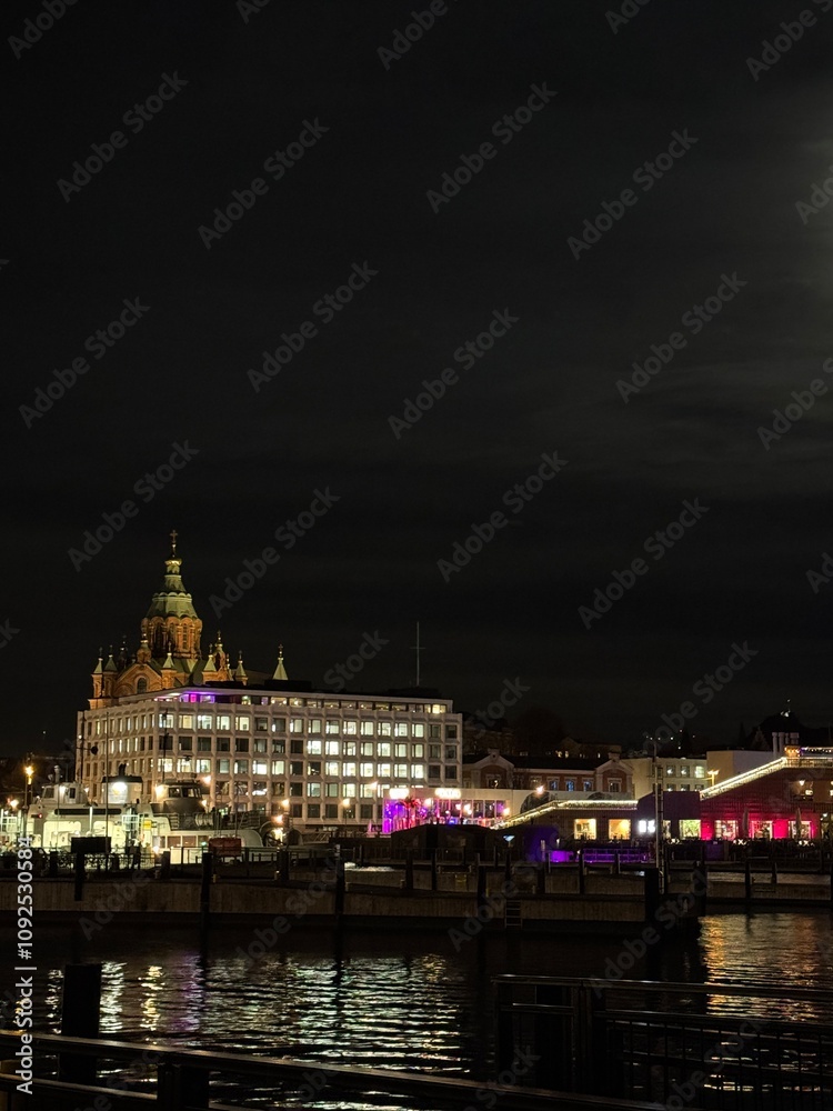 Obraz premium night view country