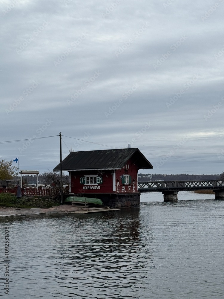 Obraz premium house on the lake