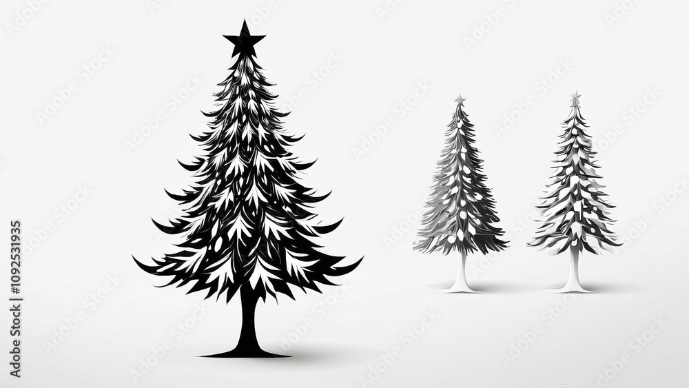 Fototapeta premium christmas tree with gifts and decorations