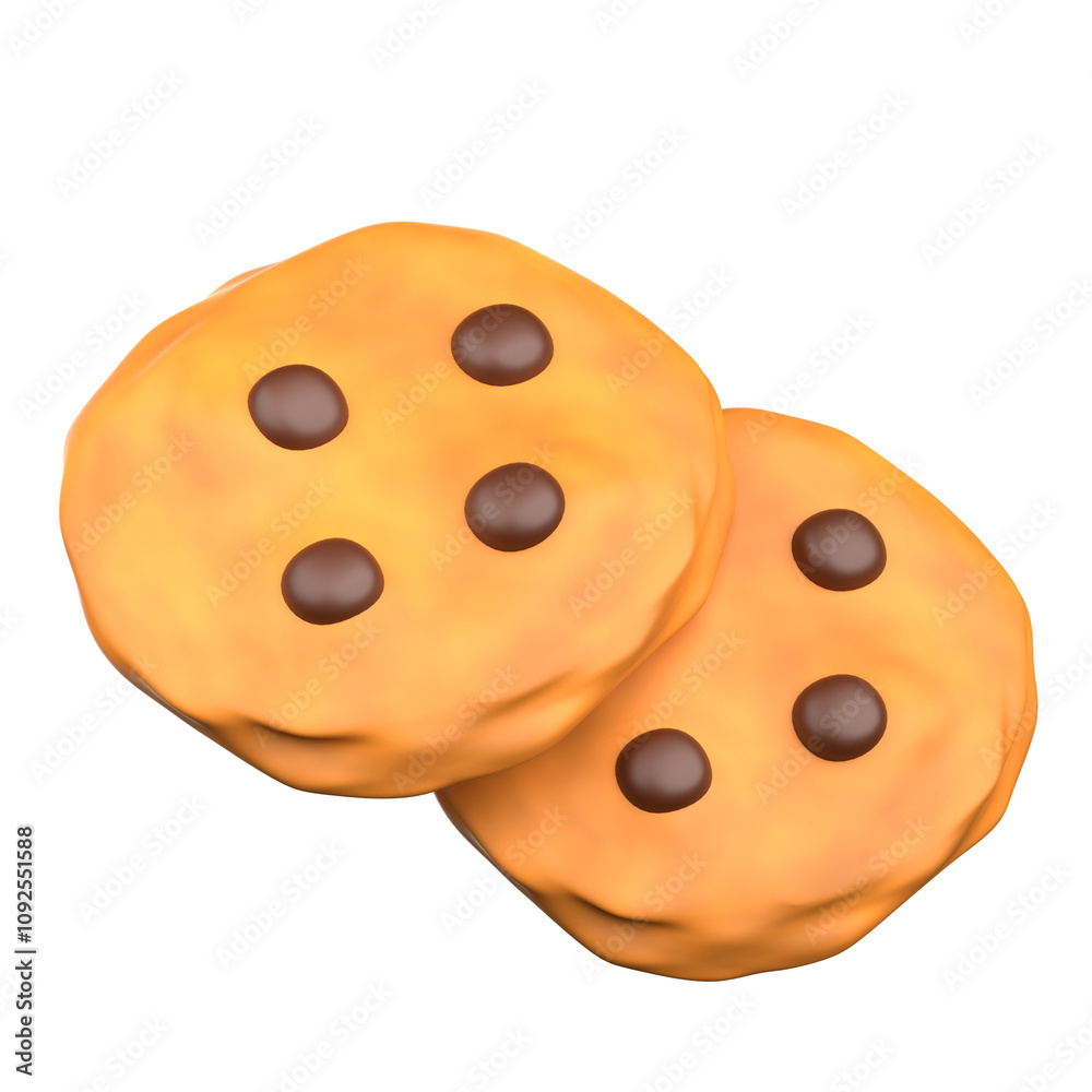 Fototapeta premium COOKIES 3D Icon