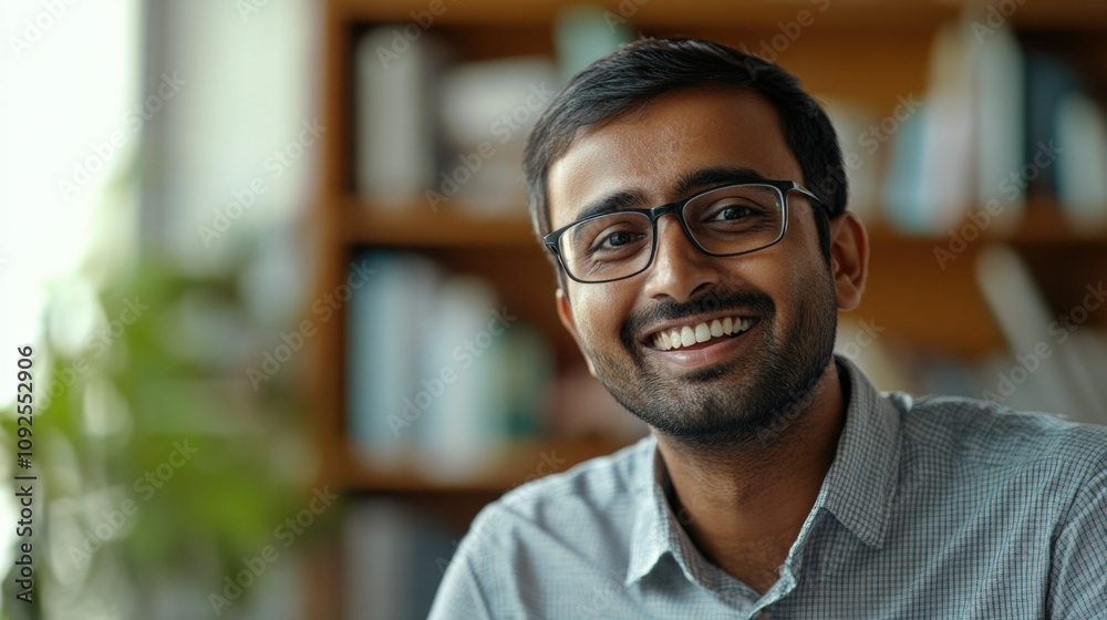Professional Smiling Businessman in Office