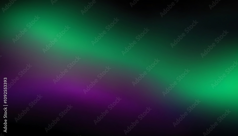Fototapeta premium green and blue black background Dark green blue grainy gradient background, black backdrop, noise texture effect,webpage header, wide banner size.8