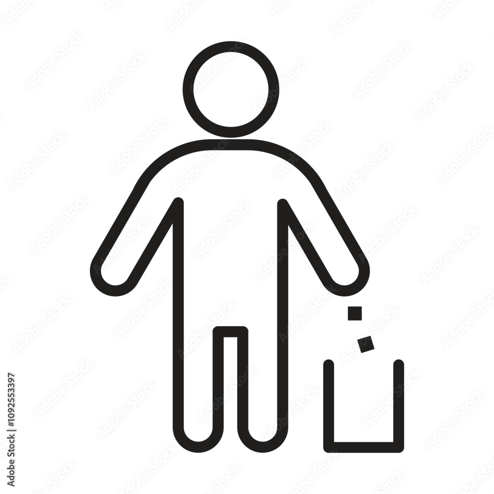 trash icon vector on white background trash icon vector on white background