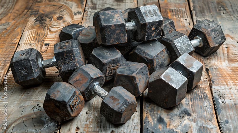 custom made wallpaper toronto digitalBunch of weights for workout on the wooden floor in the gym