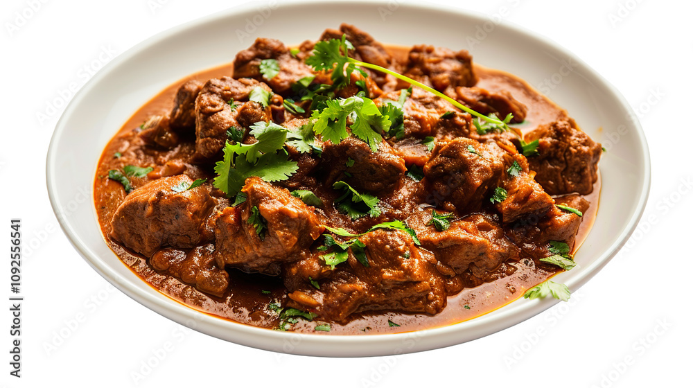Beef Bhuna isolated on transparent background, PNG Beef Bhuna isolated on transparent background, PNG
