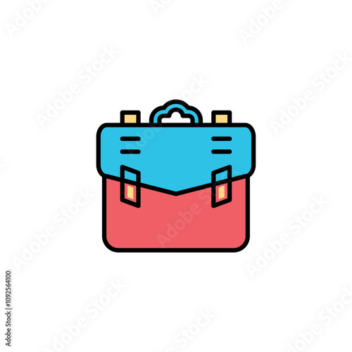 Retro outline man hand bag logo design