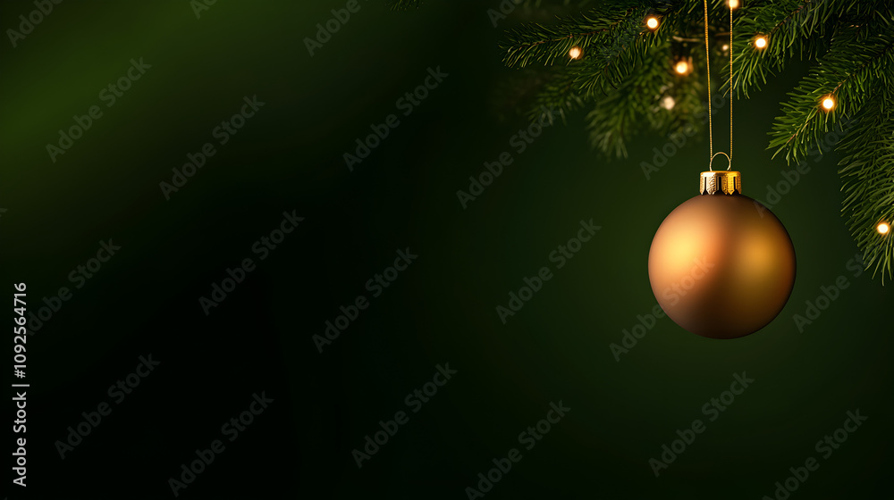A single Christmas ornament glowing softly with a reflection of the tree lights. Glowing ornament vector.
A single Christmas ornament glowing softly with a reflection of the tree lights. Glowing ornament vector.