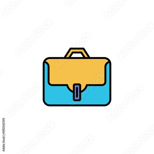 Retro outline man hand bag logo design