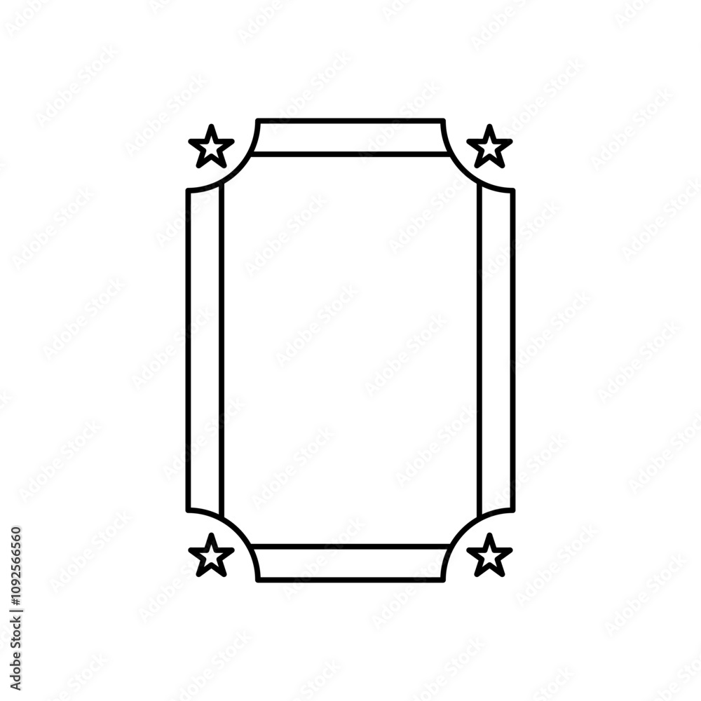 Photo frame border template design