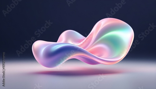 Abstract colorful gradient design on black background, fluid iridescent holographic curved wave in motion wallpaper. Abstract fluid iridescent holographic curved wave in motion colorful gradient  photo