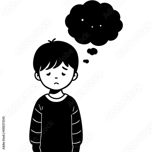 the child does not know how to express his thoughts